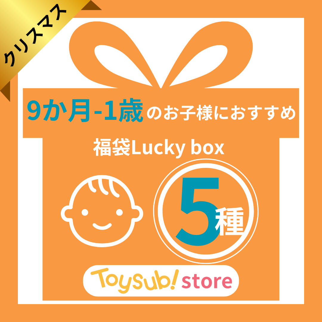 【クリスマスセール!】0歳9か月~1歳のお子様におすすめのLucky box【お楽しみ5種】 +1