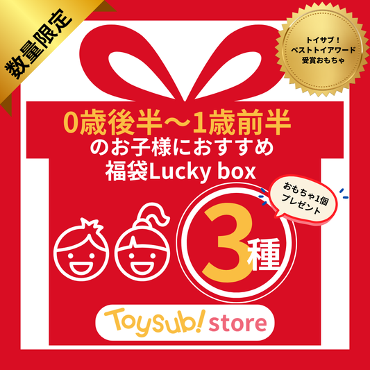 ✨新春セール✨トイサブ！ベストトイアワード受賞おもちゃ♪0歳後半～1歳前半のお子様におすすめのLucky box【お楽しみ3種】＋1