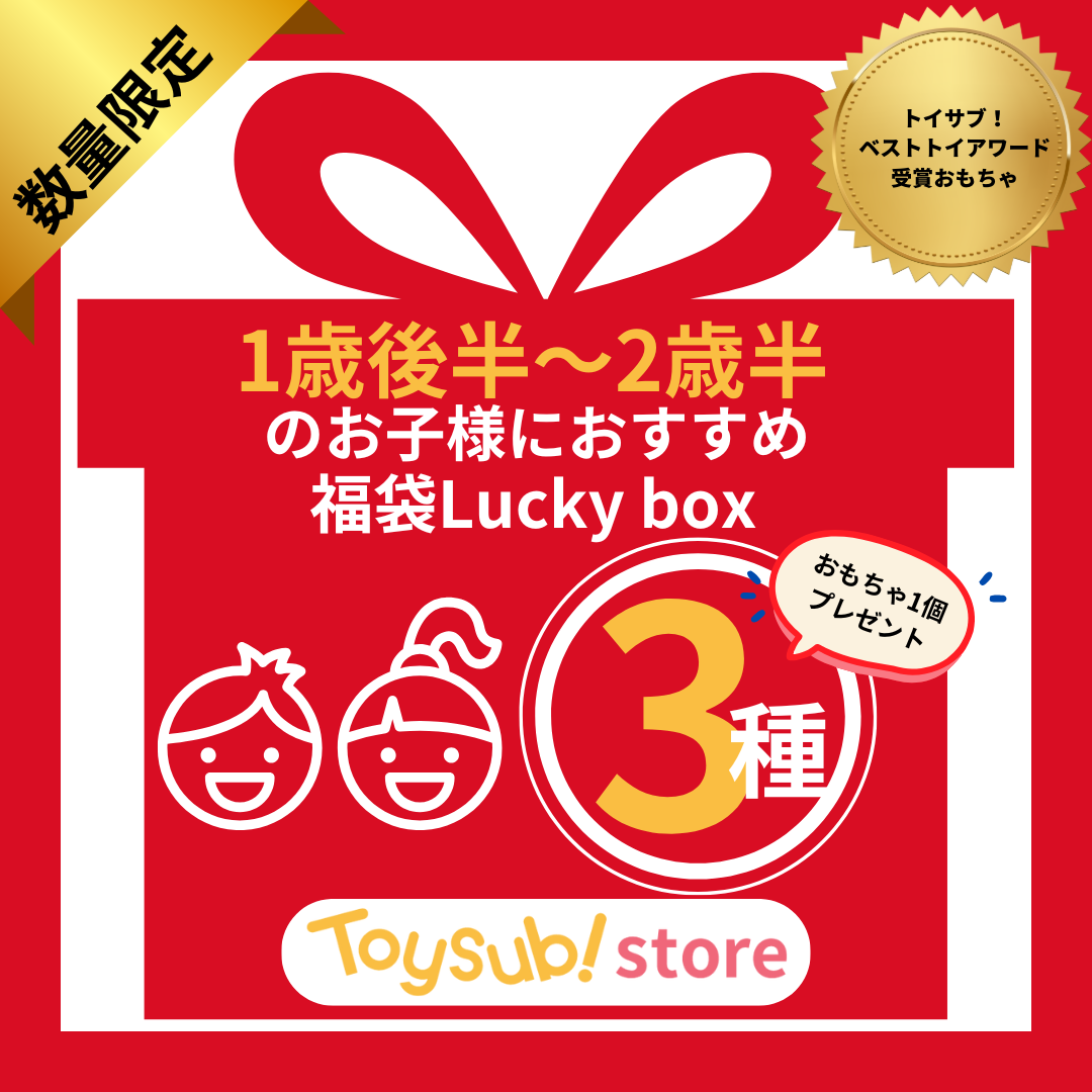 ✨新春セール✨トイサブ！ベストトイアワード受賞おもちゃ♪1歳～2歳のお子様におすすめのLucky box【お楽しみ3種】＋1