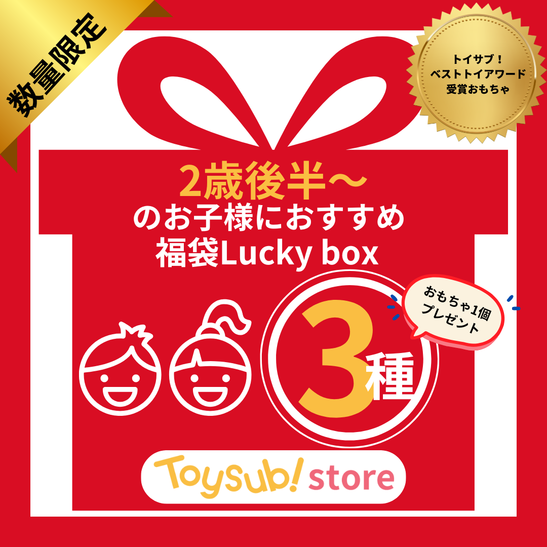 ✨新春セール✨トイサブ！ベストトイアワード受賞おもちゃ♪2歳ごろからのお子様におすすめのLucky box【お楽しみ3種】＋1