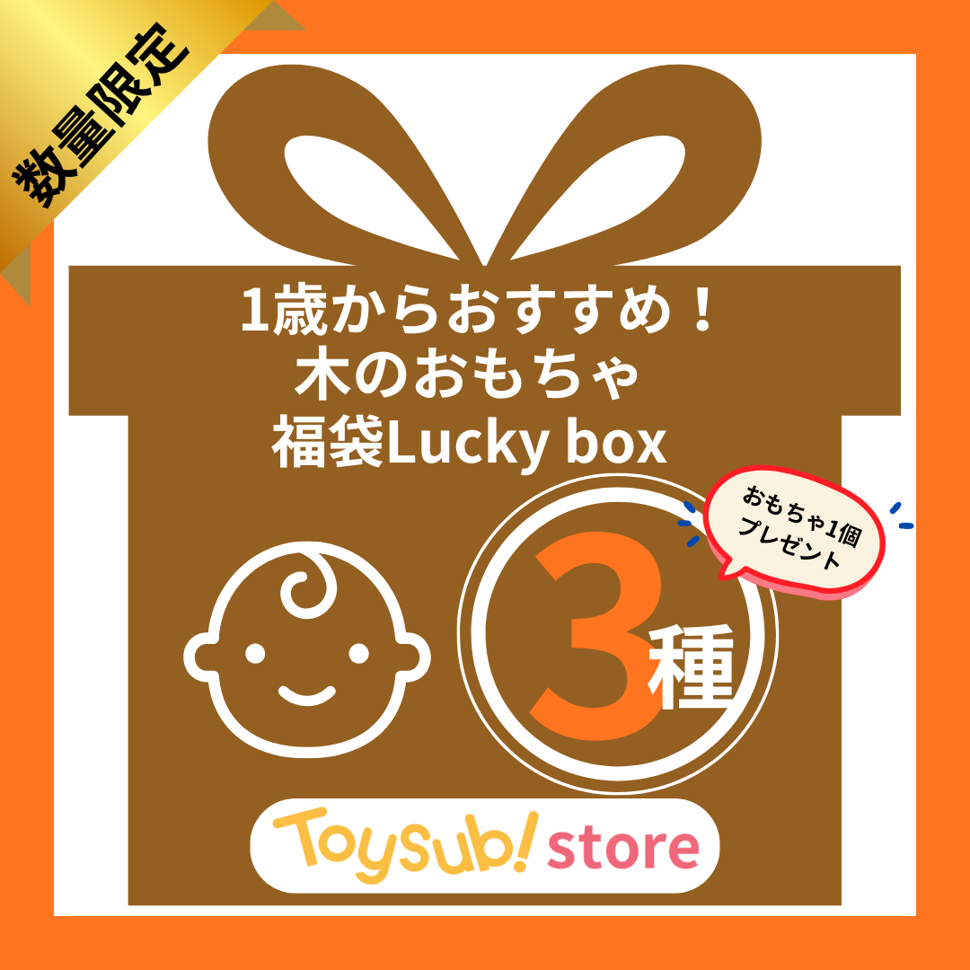 ✨新春セール✨1歳代～おすすめのLucky box【木のおもちゃ_お楽しみ3種】＋1