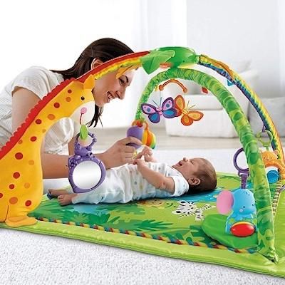 レインフォレスト デラックスジム フィッシャープライス(FisherPrice) ベビージム【6ヵ月目以降はいつでも返却可能】