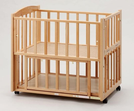 ツーオープンベッド b-side mini ヤマサキ(Yamasaki) ミニサイズ/コンパクトベビーベッド【6ヵ月目以降はいつでも返却可能】