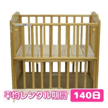 ミニタチベッドナチュラルJ ハイタイプ カトージ(KATOJI) ミニサイズ/コンパクトベビーベッド【6ヵ月目以降はいつでも返却可能】