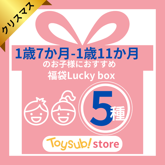 【クリスマスセール!】1歳7か月~1歳11か月のお子様におすすめのLucky box【お楽しみ5種】 +1